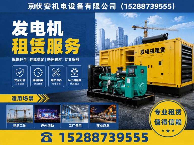 昆明应急发电机出租展示图